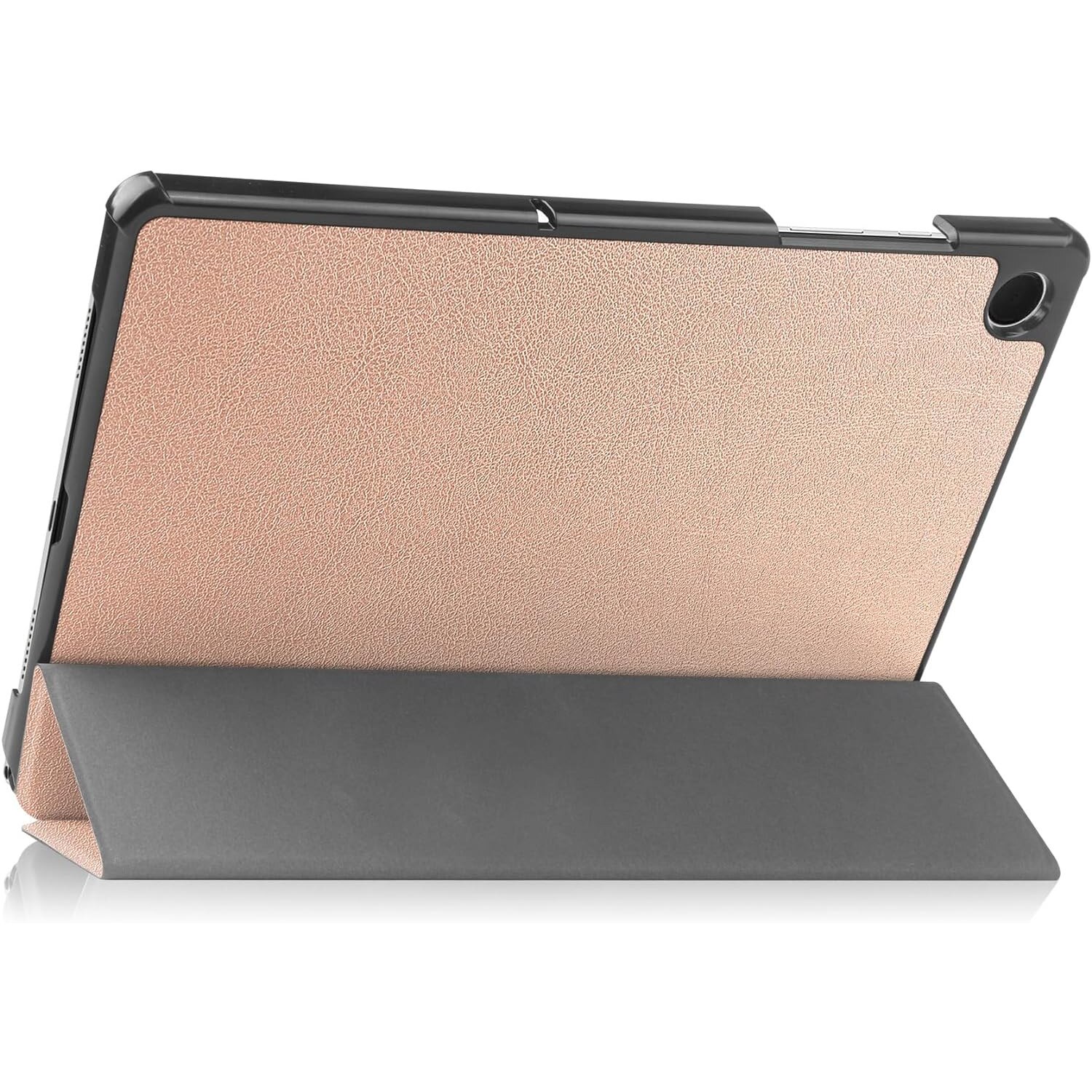 Husa pentru Samsung Galaxy Tab A11 Plus / A9+ Plus 11 inch UltraSlim de tip stand functie sleep/wake-up, protectie 360, rose gold