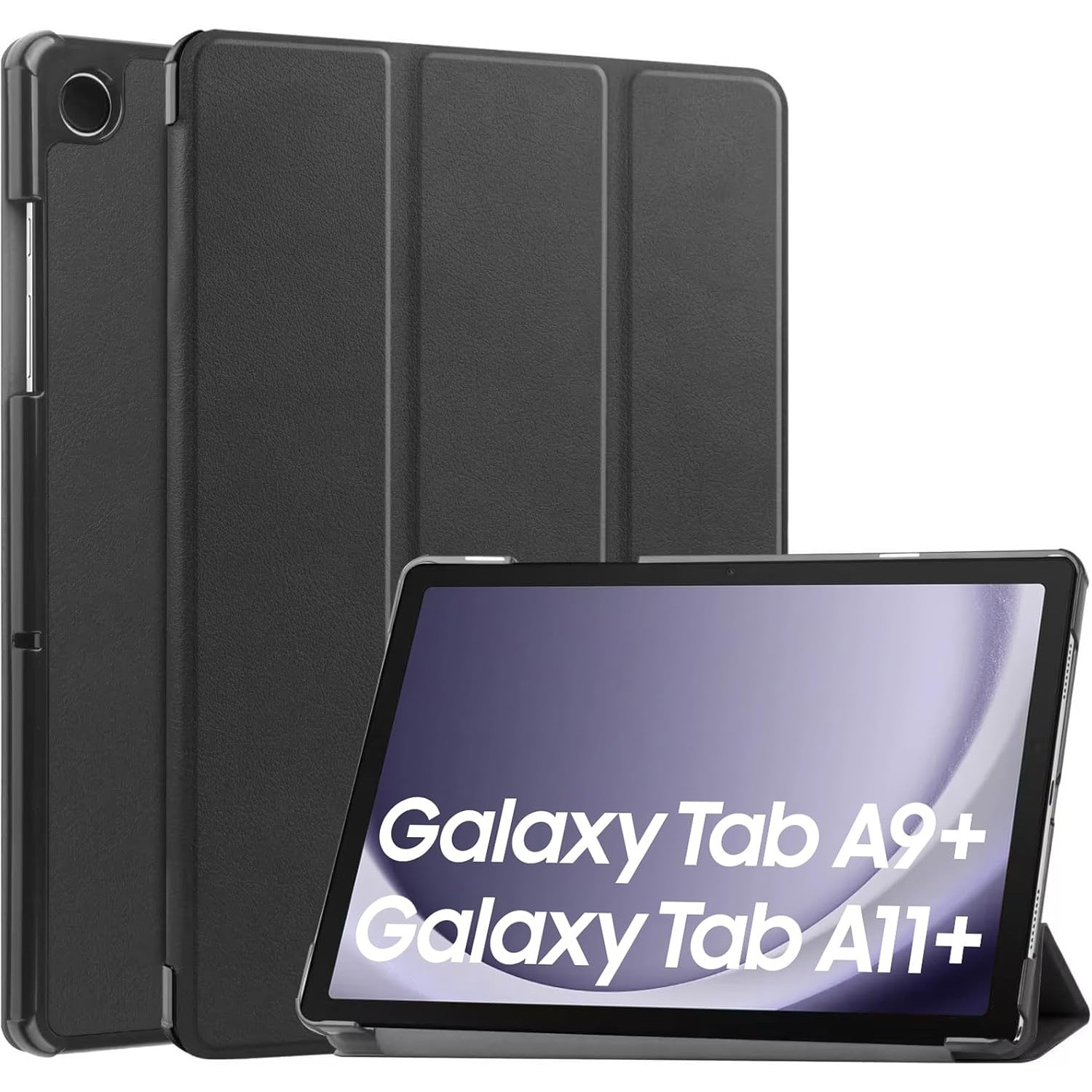 Husa pentru Samsung Galaxy Tab A11 Plus / A9 Plus 11 inch UltraSlim de tip stand functie sleep/wake-up, protectie 360, negru