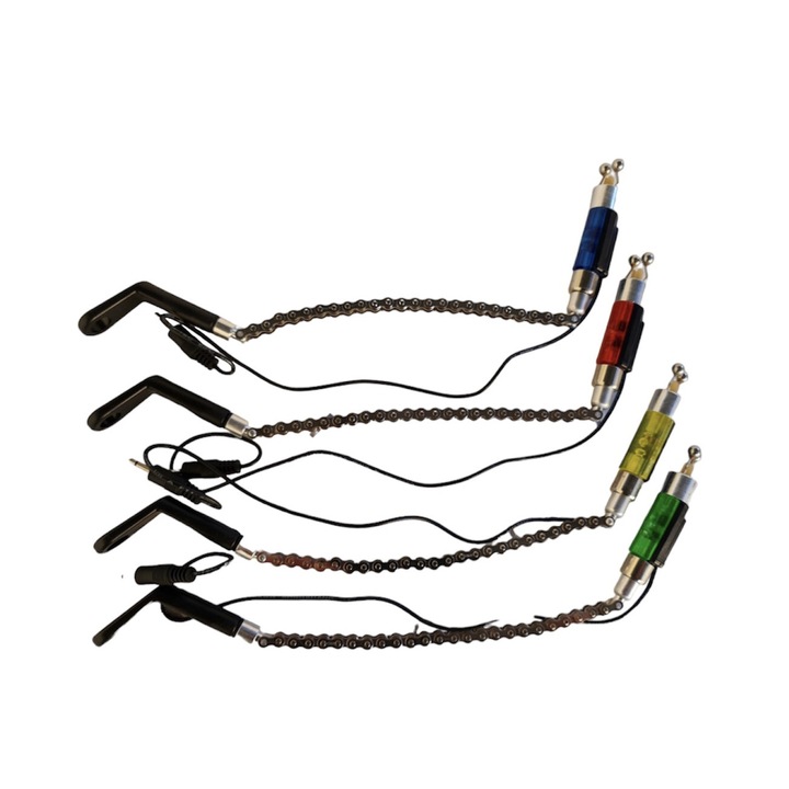 Set 4 Hangere Lumino cu lant de bicicleta si mufa jack universala