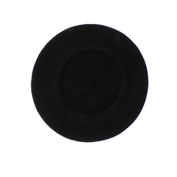 Дамска вълнена барета, ButicCochet, един размер, черна - BSC604