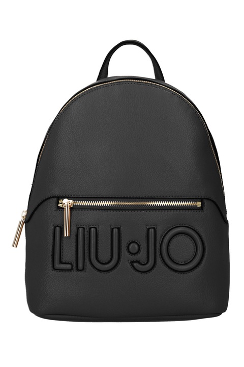 Liu Jo, Rucsac de piele ecologica cu logo in relief, Negru