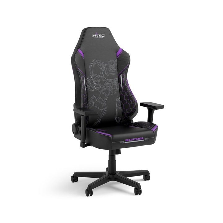 Scaun de gaming Nitro Concepts X1000, Transformers Decepticons Edition