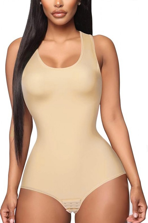 Lenjerie modelatoare Jetitude tip body elastic, Bej