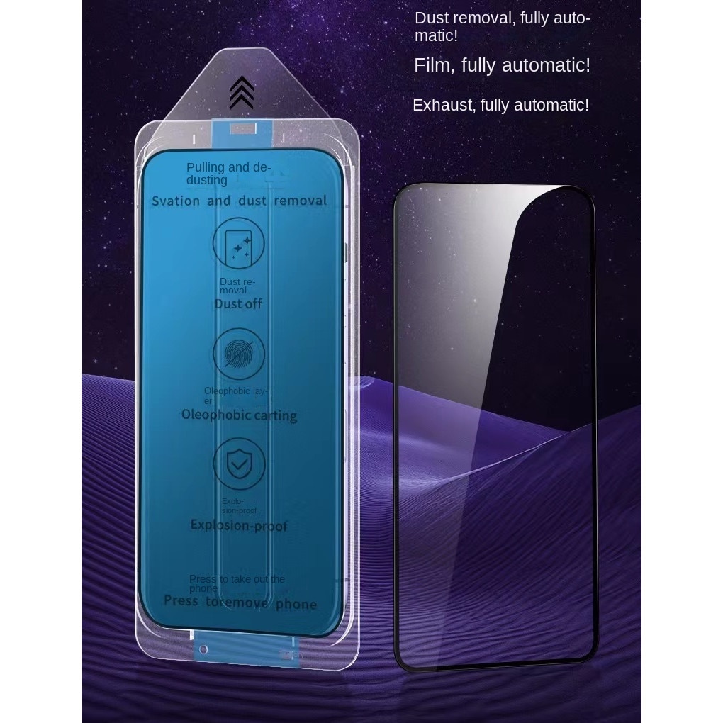 Folie protectie ecran, Sticla securizata, Pentru iPhone 15, Transparent