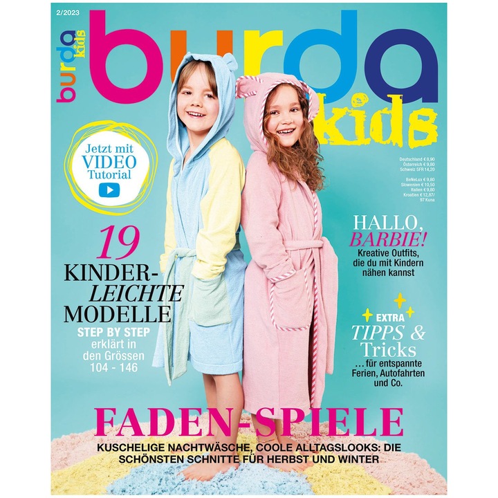 Списание Burda Kids 2/2023, есен-зима 2023 редактирано на немски език