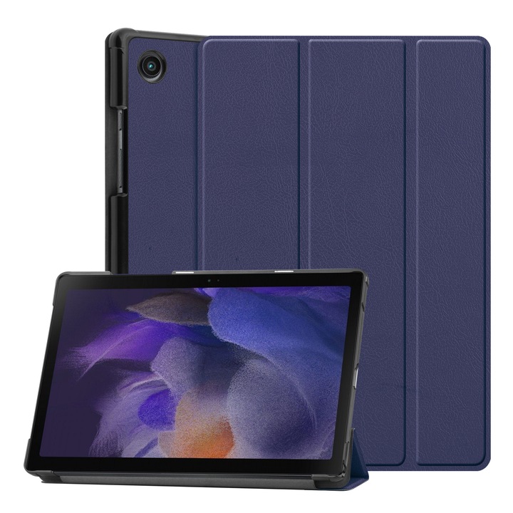 Защитен калъф за таблет, Екологична кожа, Съвместим с Samsung Galaxy Tab A9 Plus 11", Тъмносин