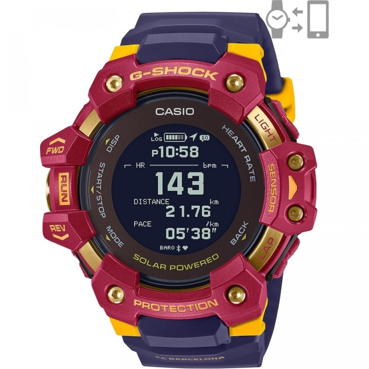 Ceas Smartwatch Barbati, Casio G-Shock, G-Squad Bluetooth GBD-H1000BAR-4