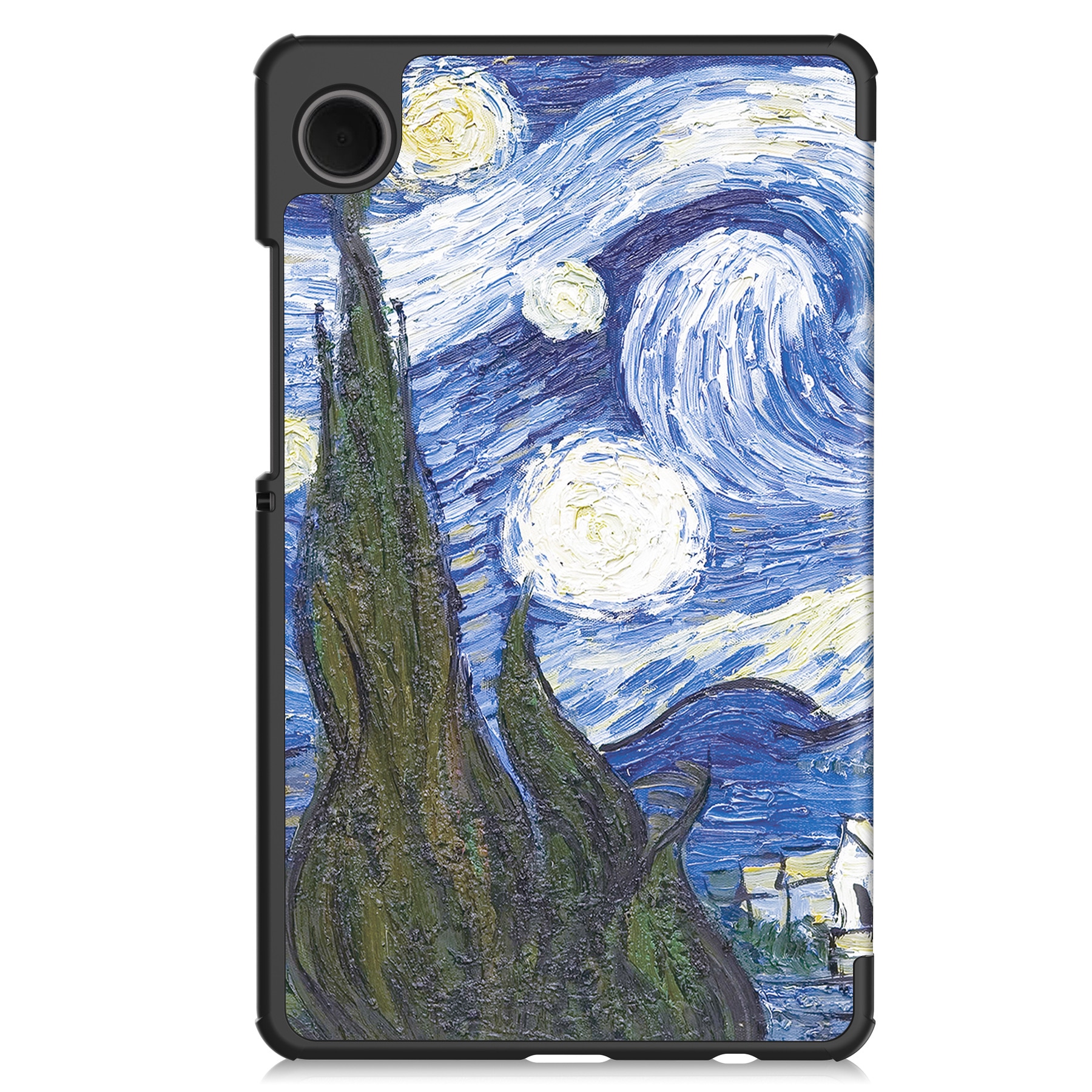 Husa protectie tableta, Piele ecologica, Compatibila cu Samsung Galaxy Tab A9 Plus 11", cer instelat