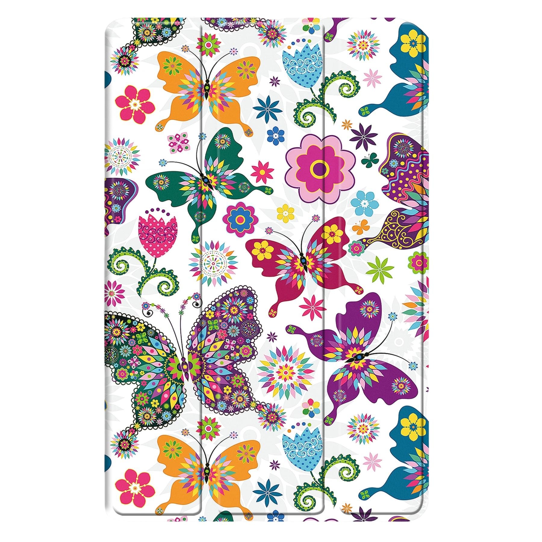 Husa protectie tableta, Piele ecologica, Compatibila cu Samsung Galaxy Tab A9 Plus 11", Fluture