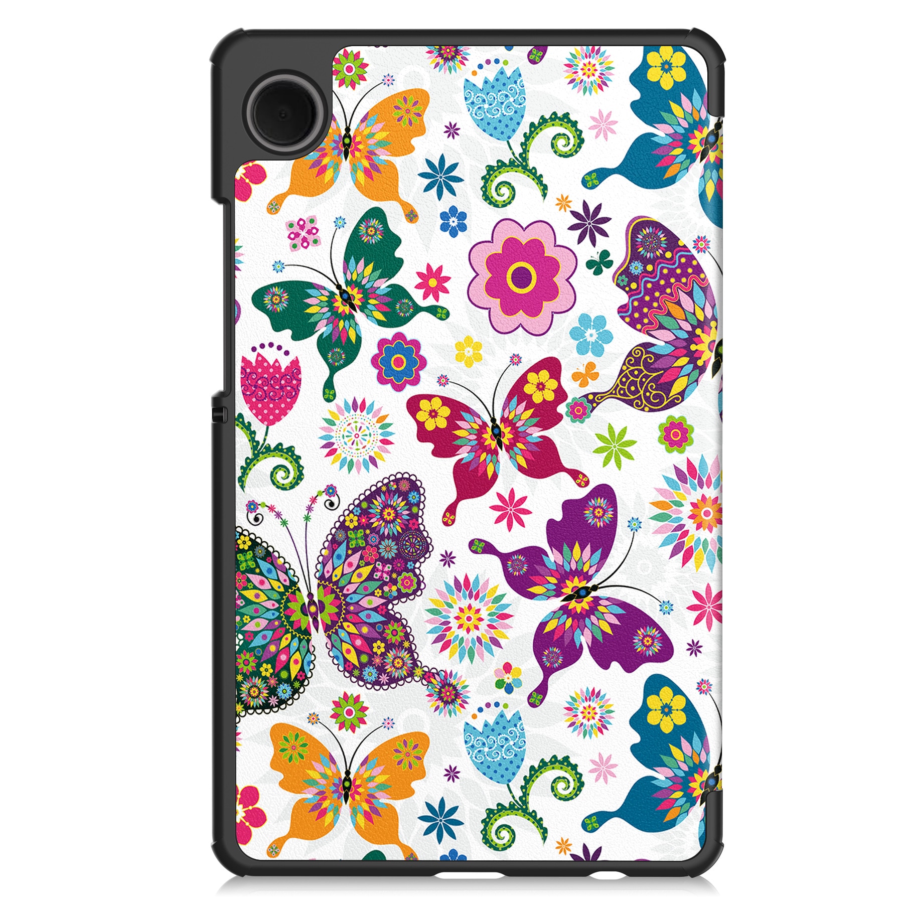 Husa protectie tableta, Piele ecologica, Compatibila cu Samsung Galaxy Tab A9 Plus 11", Fluture