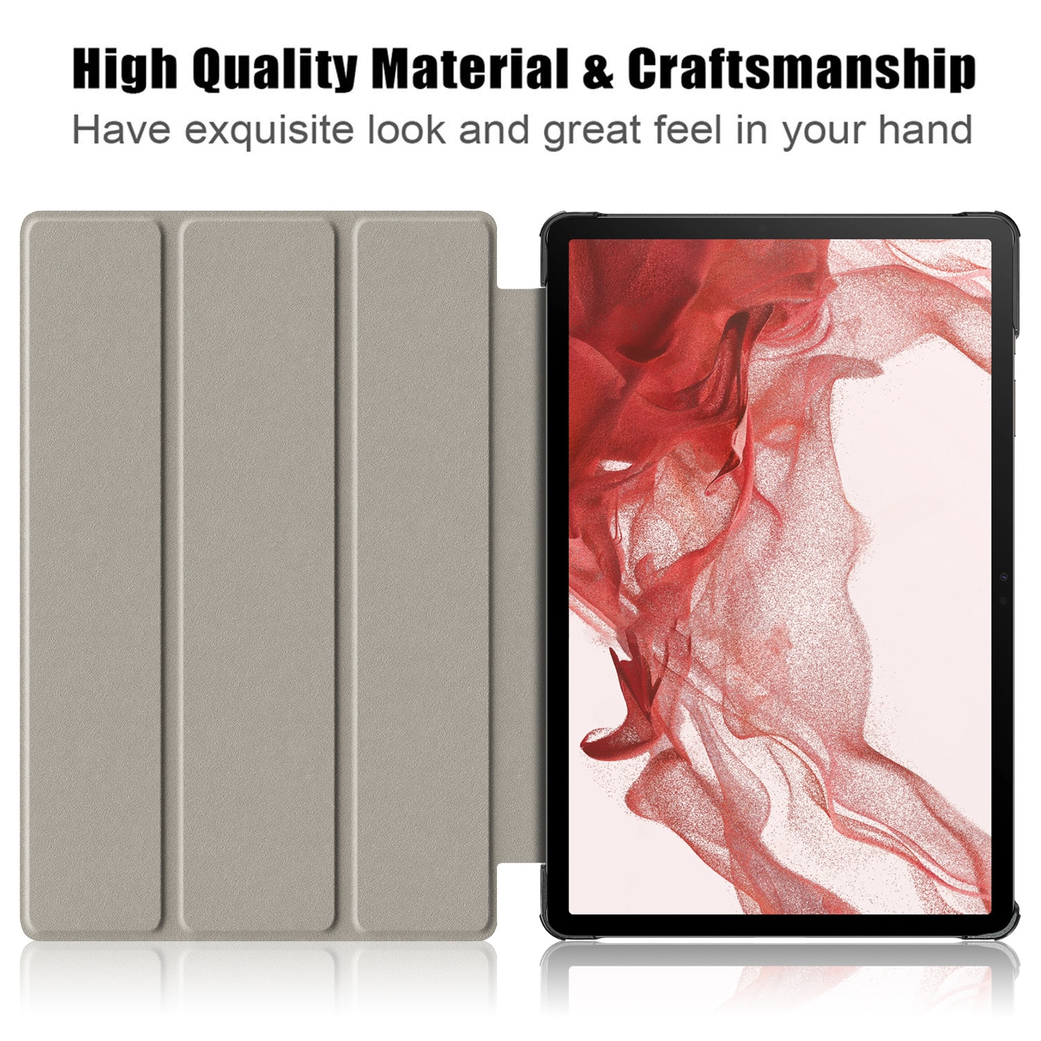 Husa protectie tableta, Piele ecologica, Compatibila cu Samsung Galaxy Tab S10 FE 2025/S9/S9 FE 2024, Negru