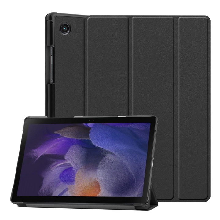 Husa protectie tableta, Piele ecologica, Compatibila cu Samsung Galaxy Tab A9 Plus 11", Negru