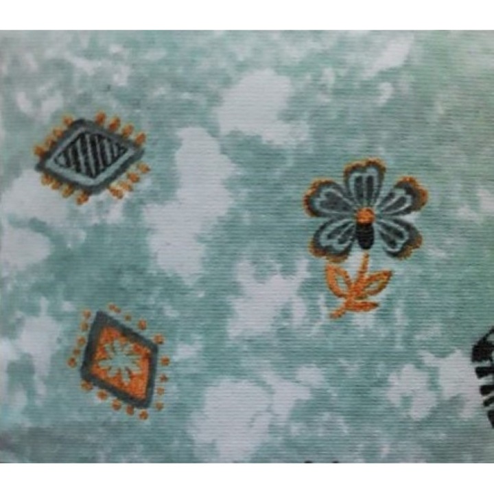 Ágyneműhuzat szett flanel 140 x 200 cm + 70 x 90 cm + 40 x 50 cm, zöld virágos