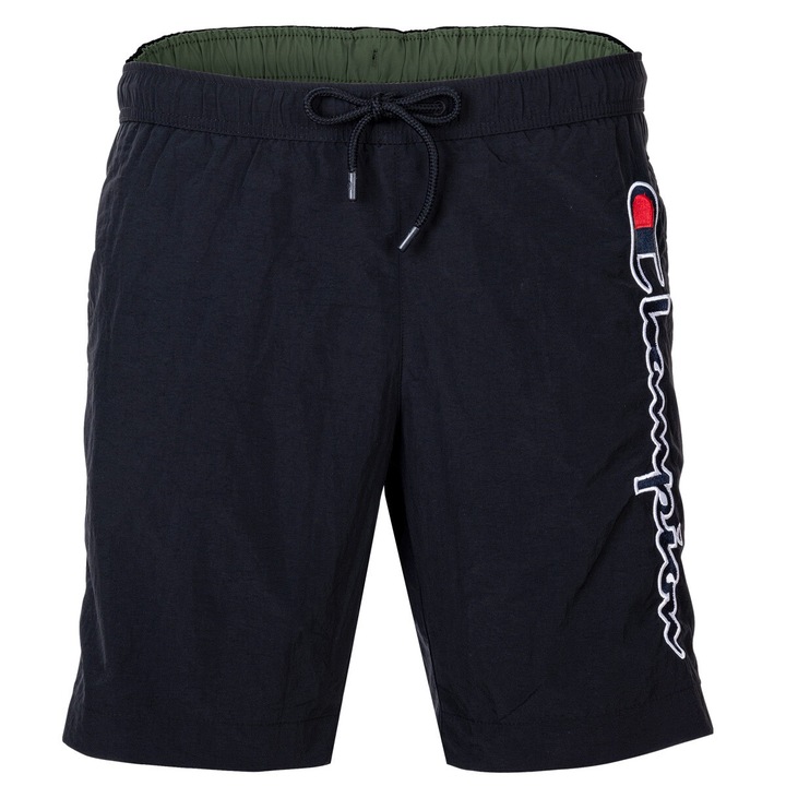 Champion, Плувни шорти с лого, Черен, S