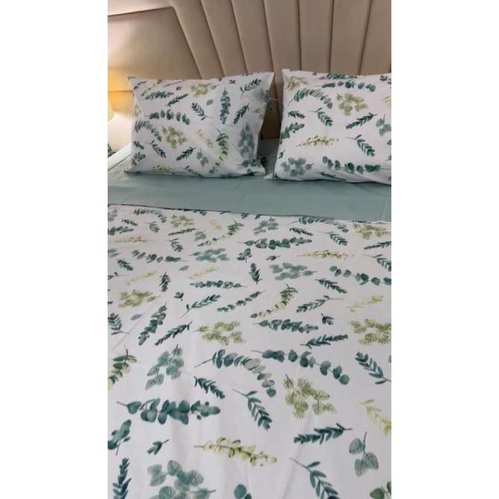 Set asternut de pat Eucalipt, 4 piese, 2 persoane