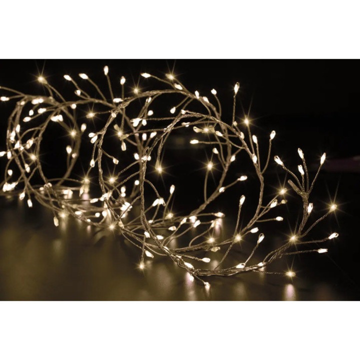 Instalatie exterior, 400 LED-uri - alb cald