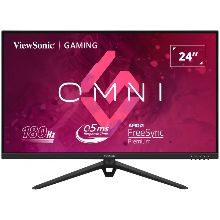 ViewSonic Gaming VX2428J LED-monitor, 180Hz, FHD, HA, Display Port, HDMI, Fekete