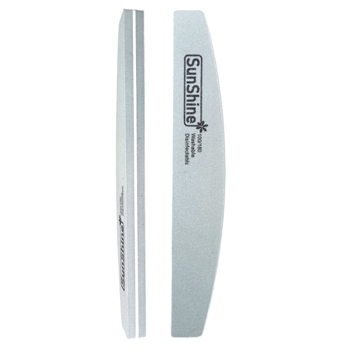 Pila cosmetica, Sunshine, 100/180, Alb