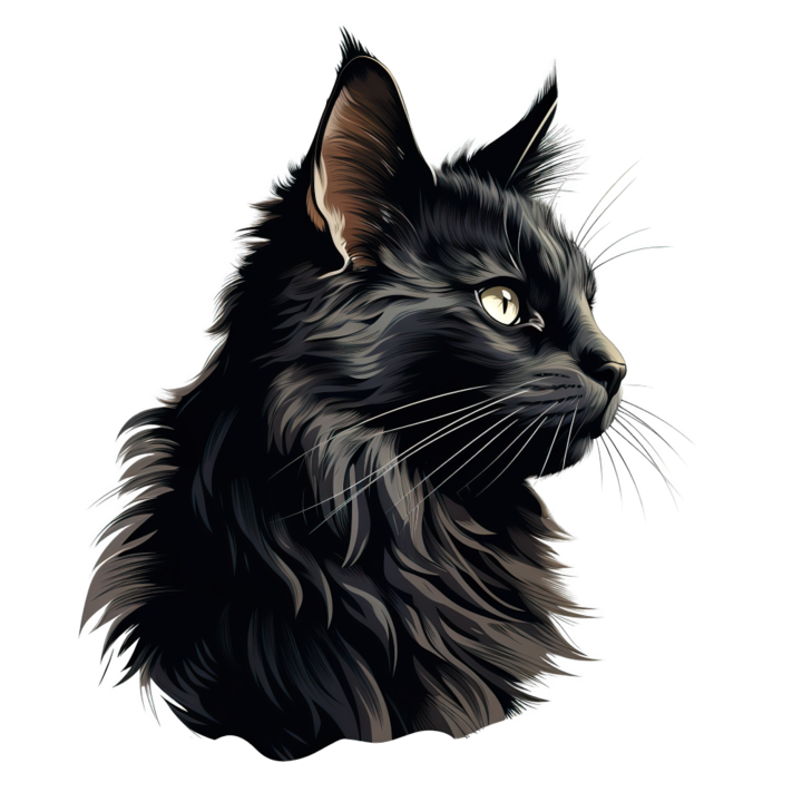 Sticker decorativ perete, auto si geam, Pisica - Chantilly-Tiffany model 12, 40 CM