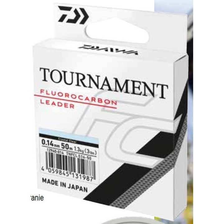 Horgászzsinór, DAIWA Tournament FC, 0,35 mm, 50 m, átlátszó, fluorkarbon