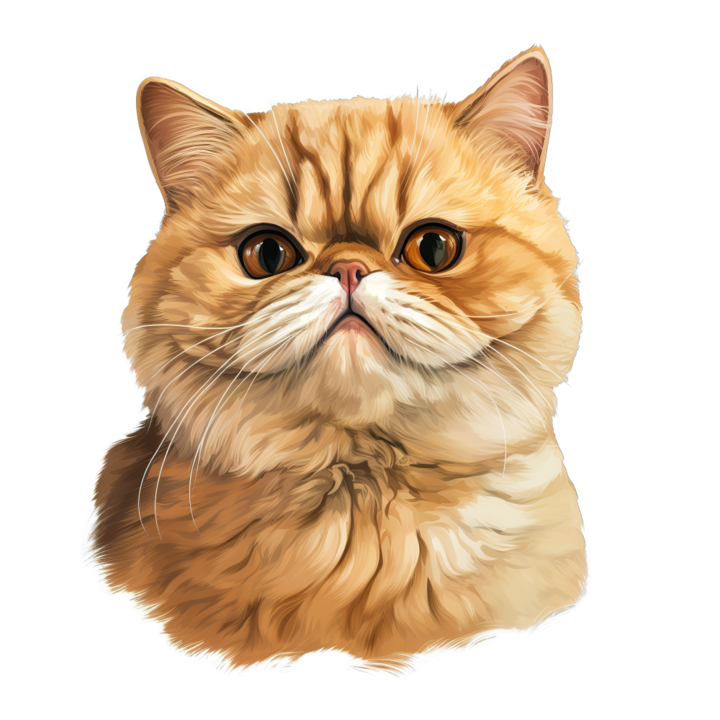 Sticker decorativ perete, auto si geam, Pisica - Exotic Shorthair model 2model 8, 40 CM
