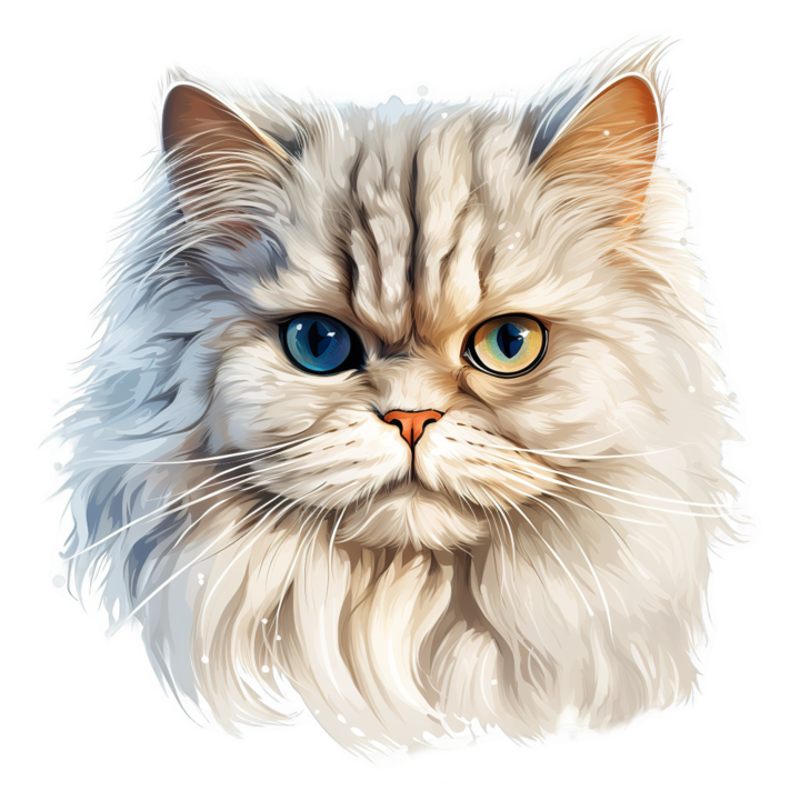 Sticker decorativ perete, auto si geam, Pisica - Persian model 5, 40 CM