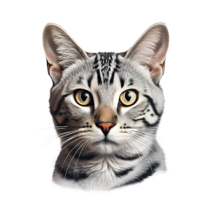 Sticker decorativ perete, auto si geam, Pisica - Egyptian Mau model 2, 30 CM