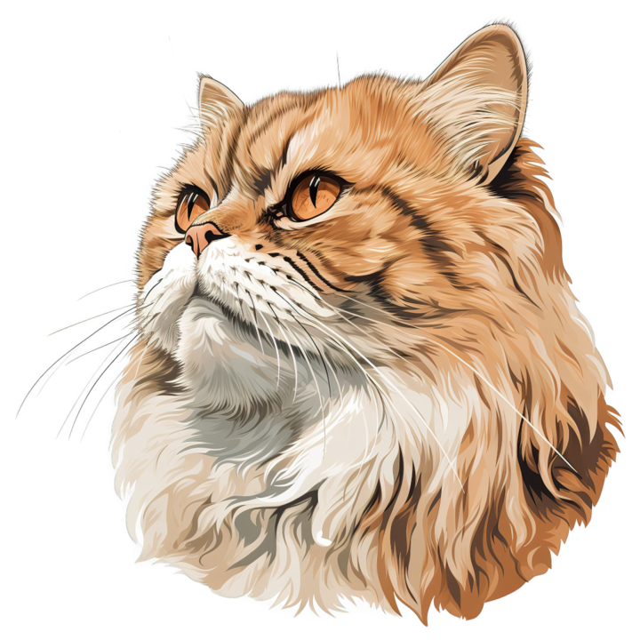 Sticker decorativ perete, auto si geam, Pisica - Persian model 7, 40 CM