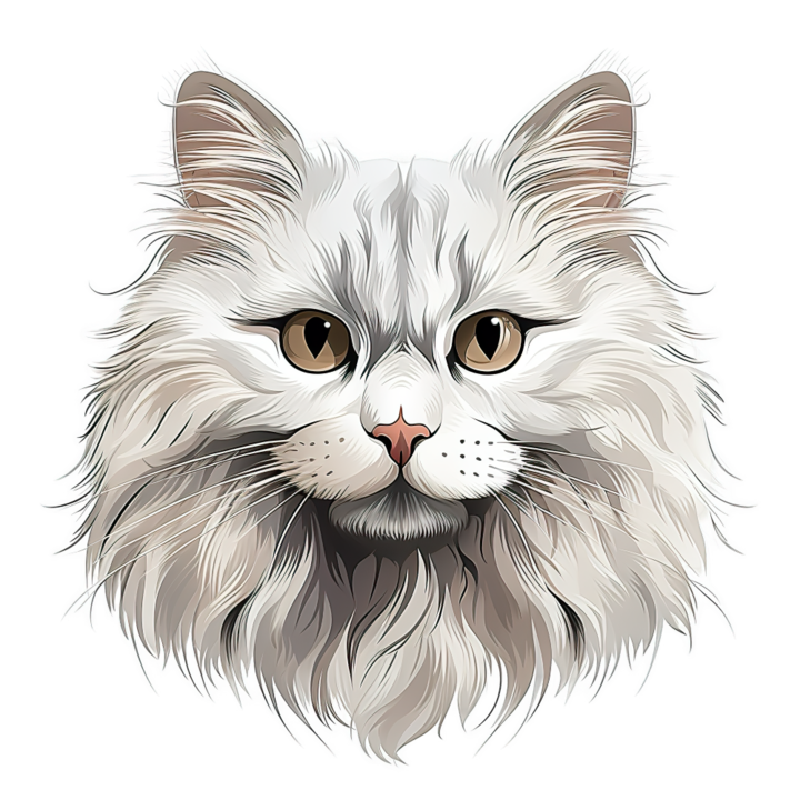 Sticker decorativ perete, auto si geam, Pisica - Ragamuffin model 3, 40 CM