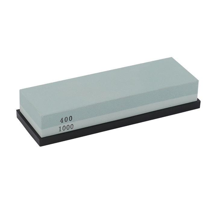 Késélező kő, Jormftte, 2 felület, Szilikon nyéllel, Fekete/Szürke