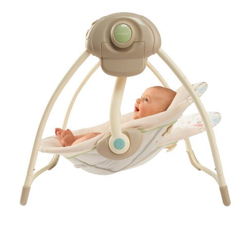 Bright Starts Comfort and Harmony Portable Swing Sandstone eMAG.ro
