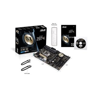 Scheda Madre Compatibile ASUS Z97-K R2.0, Socket LGA 1150, Supporta I7/i5/i3, DDR3 Fino A 32GB, SATA3, ATX, Per Gaming E Ufficio