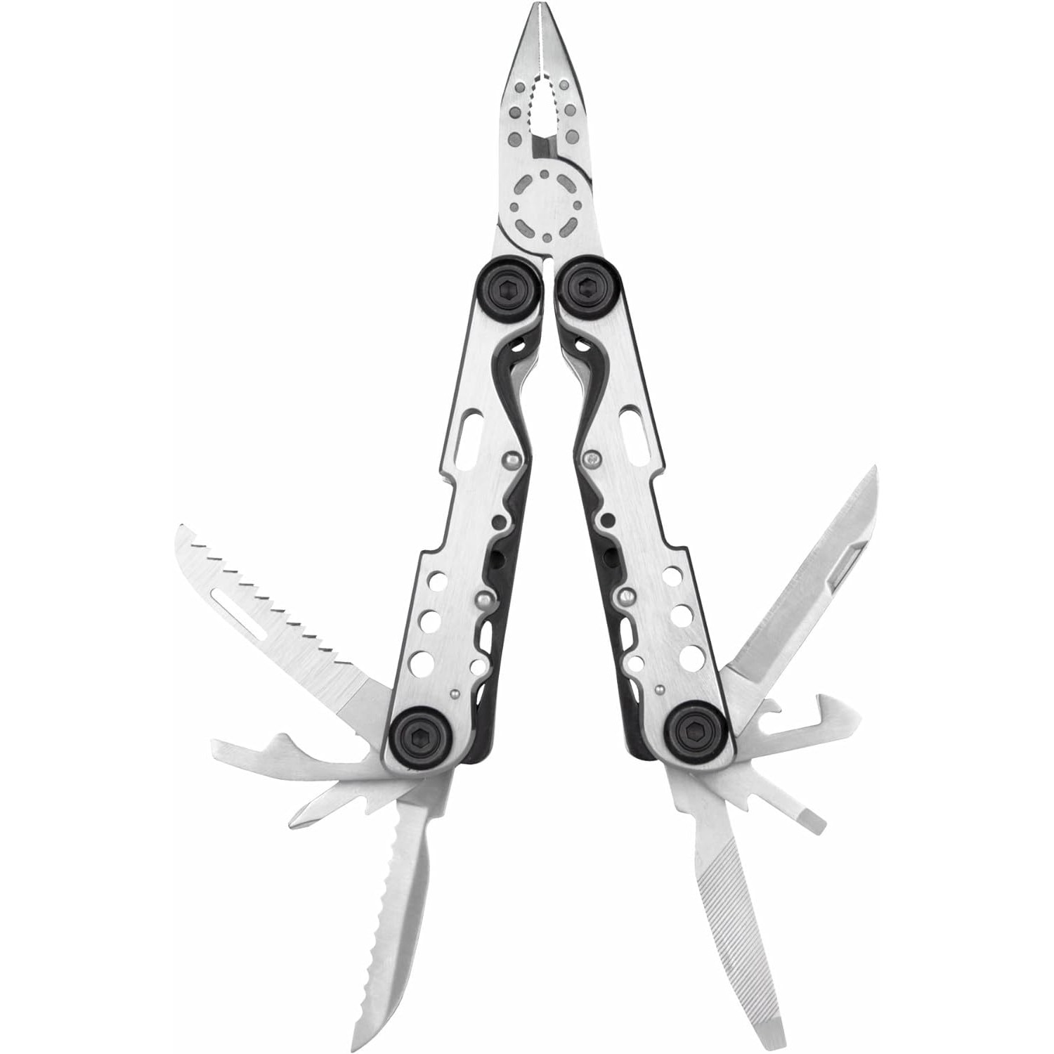 Cleste multifunctional 13in1, Mmgoqqt, Inox, Pliabil, 16 cm