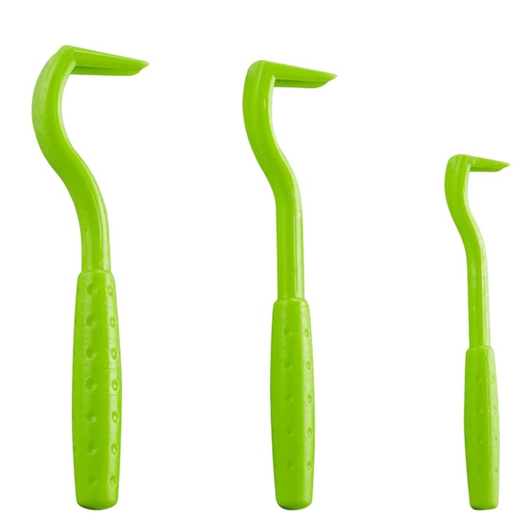 3 db-os kullancscsipesz készlet, Jormftte, ABS, zöld