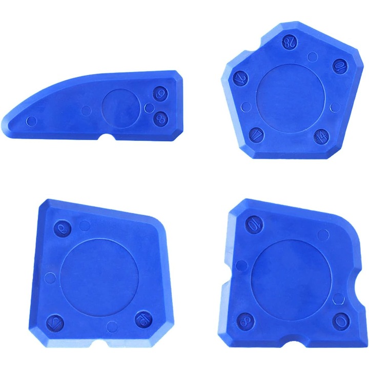 4 db tömítőszerszám készlet, Jormftte, Szilikon, Kék