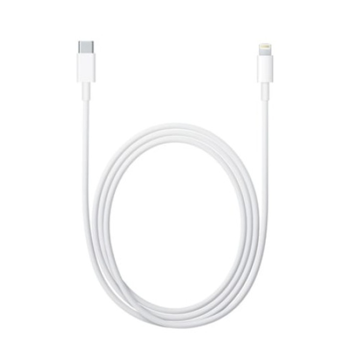 Telefon adatkábel, USB-C/Lightning, 20W, 2m, Fehér