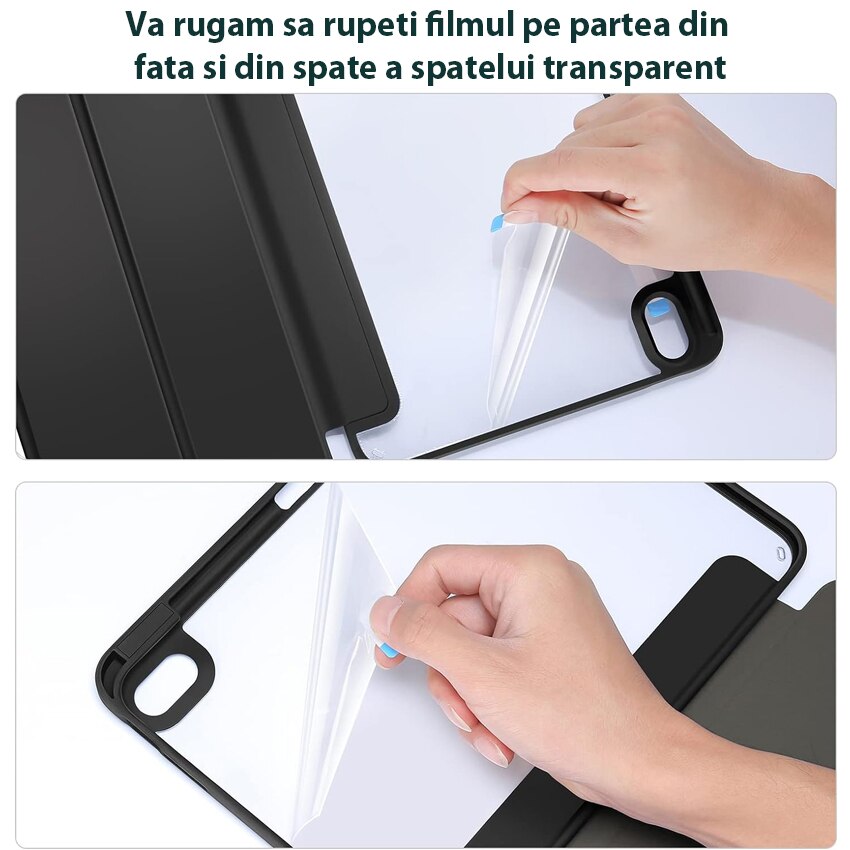 Husa tableta, Chucai, TPU, pentru iPad A2696/A2757/A2777, Negru