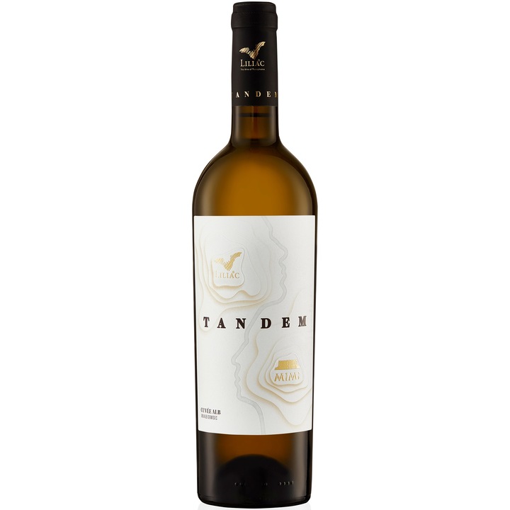 Vin Alb Liliac Tandem, Demisec, 0.75l
