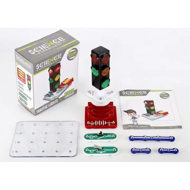 Jucarie Educationala Tetea, Kit STEM semafor model SNAP