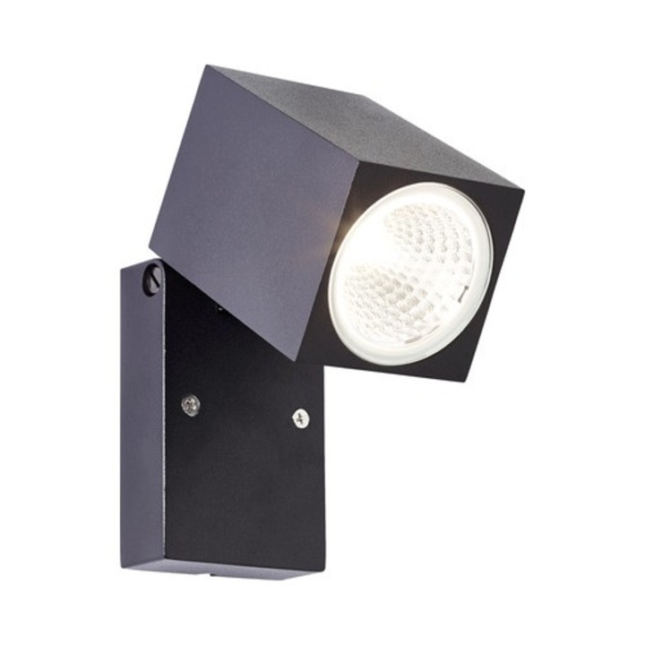 Aplica Cu Led Integrat Burk 6w 510 Lumeni, Pentru Exterior Ip44, Negru