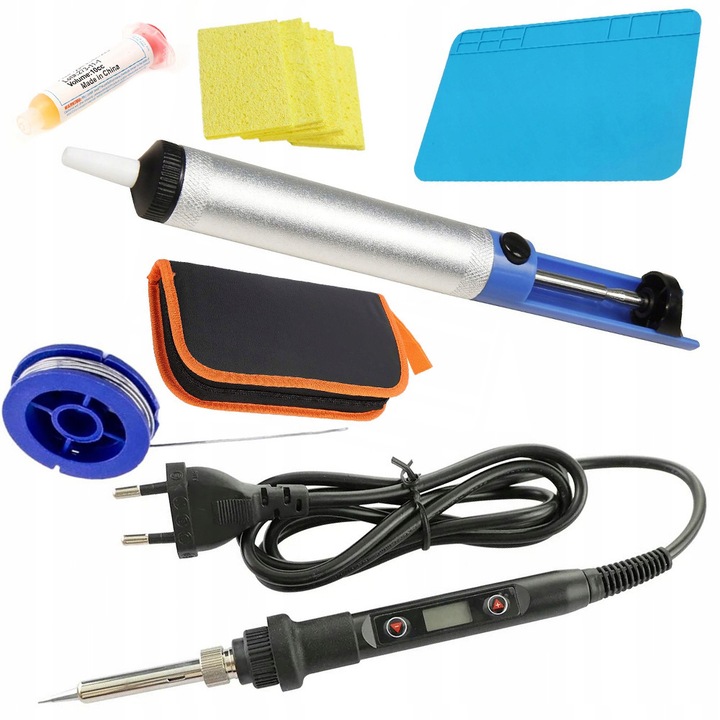 Fier de lipit, Rosfix, 80W, Accesorii incluse