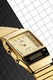 Casio, Дигитален часовник с метална верижка, Златист