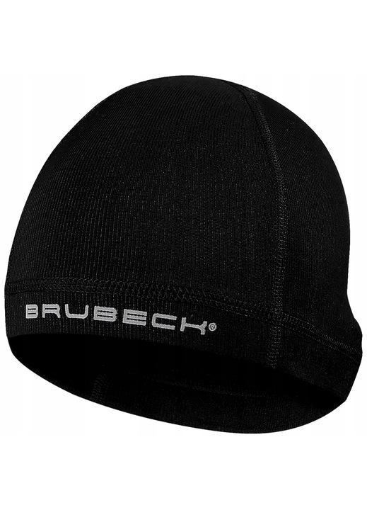 Шапка унисекс, Brubeck, вълнена, черна, 2XL