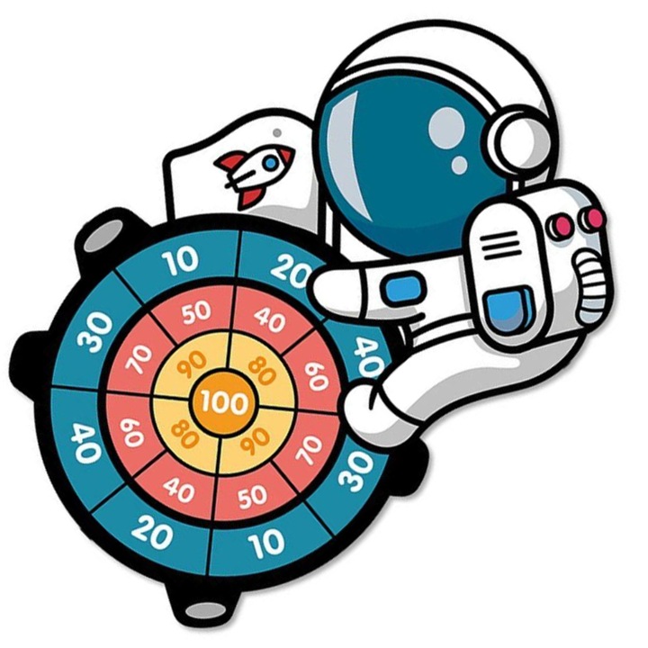 Joc Darts CCmax pentru Copii cu 3 Mingii, model Astronaut
