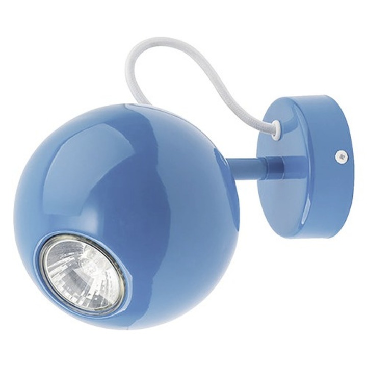 Spot Aplicat Malwi Gu10 Max. 1x35w, Albastru, Pentru Camera Copiilor