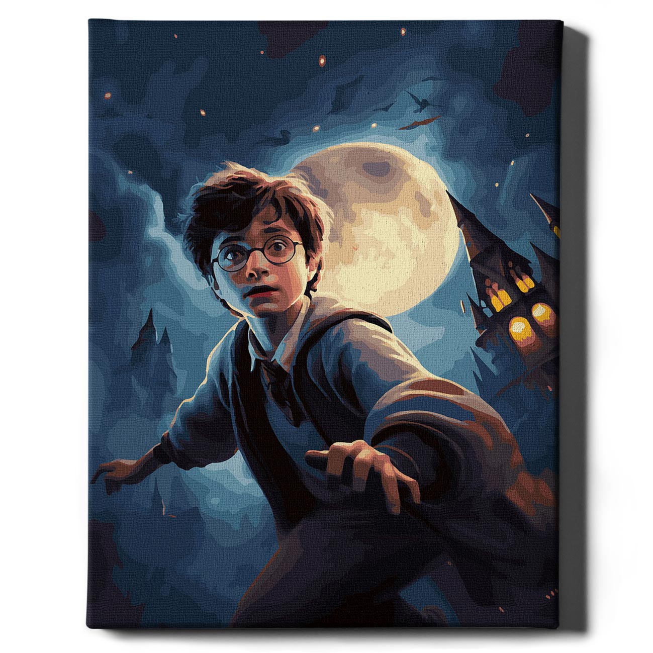 Harry Potter Paint by Numbers Set - Pamutvászon, Fakeret, 40x50 cm Oh Art!  - 3 ecset és akrilfesték 