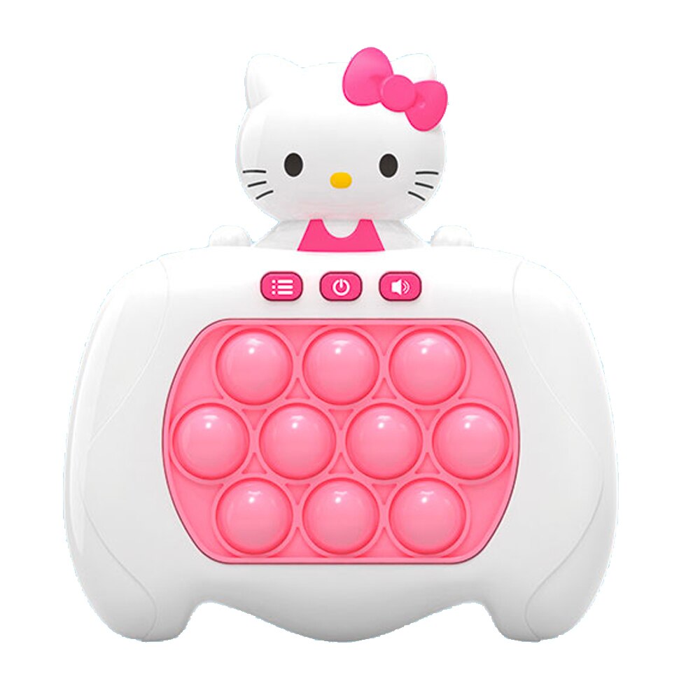 Интерактивна играчка Hello Kitty POP IT Quick Push Game 232282, Конзола за  Игра за Бърза Реакция, Антистрес, Бял - eMAG.bg