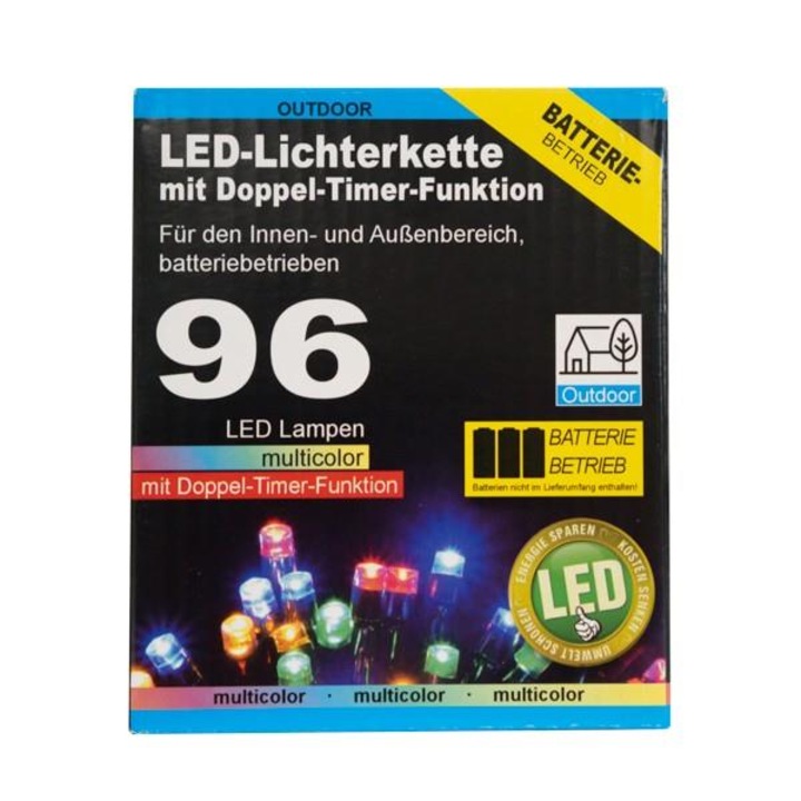 Lumini LED de Craciun, TopCent, Cu baterii, 7, 70 metri, 96 bucati, Multicolor