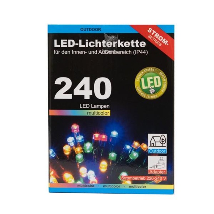 Lumini de Craciun TopCent, 240 LED-uri, 21m, Multicolor