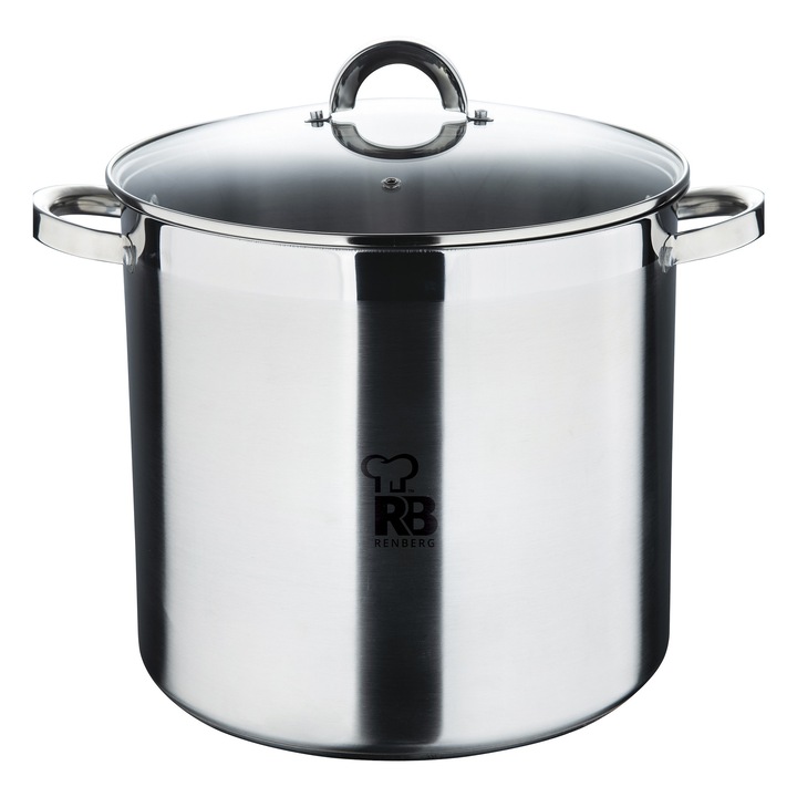 Renberg RB-2210 fazék fedővel, 15 L, 30 x 23 cm